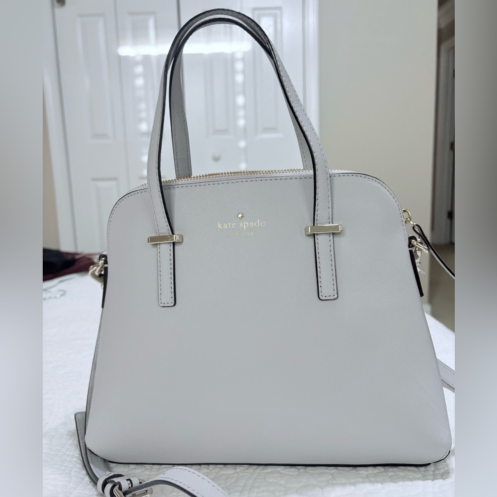 KATE SPADE Cedar Street Maise Saffiano Leather Satchel, New with tag